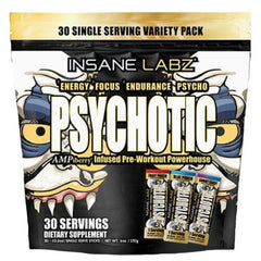 Insane Labz Pre-Workout Single-Serve Packets 30 Servings - Caffeine | Svpplements