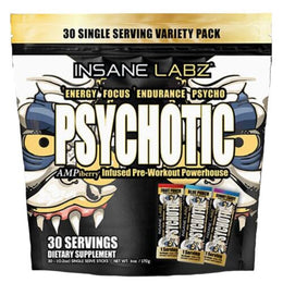 Insane Labz Pre-Workout Single-Serve Packets 30 Servings - Caffeine | Svpplements