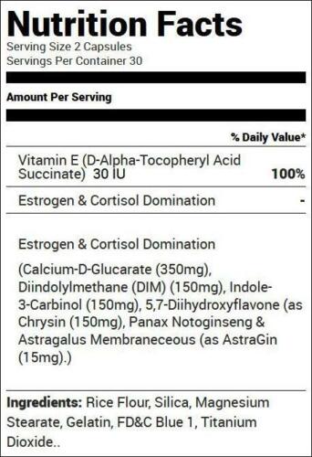 VMI Sports Arima-XD Hormone Support Capsules 30 Servings Supplement Facts - Calcium D-Glucarate 350mg | Svpplements