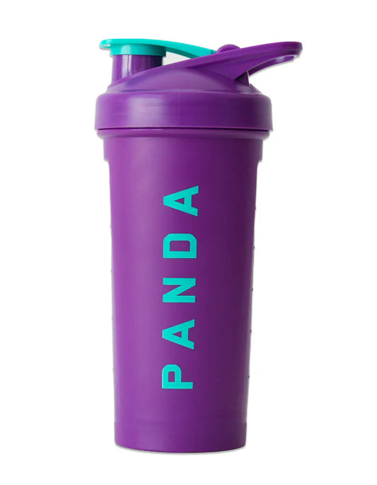 Panda Supps | Purple & Blue Angry Panda Head | Shaker - Supplement Facts | Svpplements