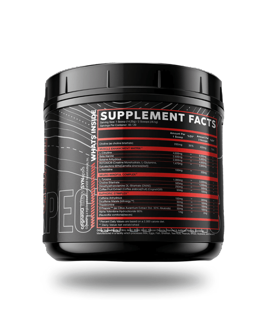 V1 Nutra | V1-X Prodigy | Pre-workout - Supplement Facts | Svpplements