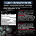Extreme Products Group EPG | Testoshred - Back View | Svpplements