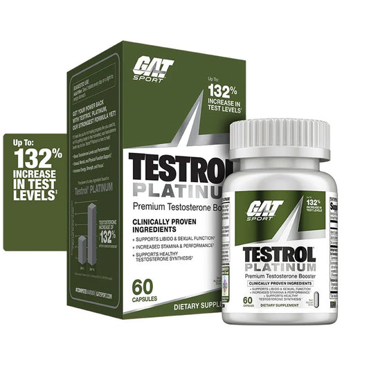 GAT Sport Testrol Platinum Hormone Support Capsules 30 Servings - Vitamin D 125 mcg | Svpplements