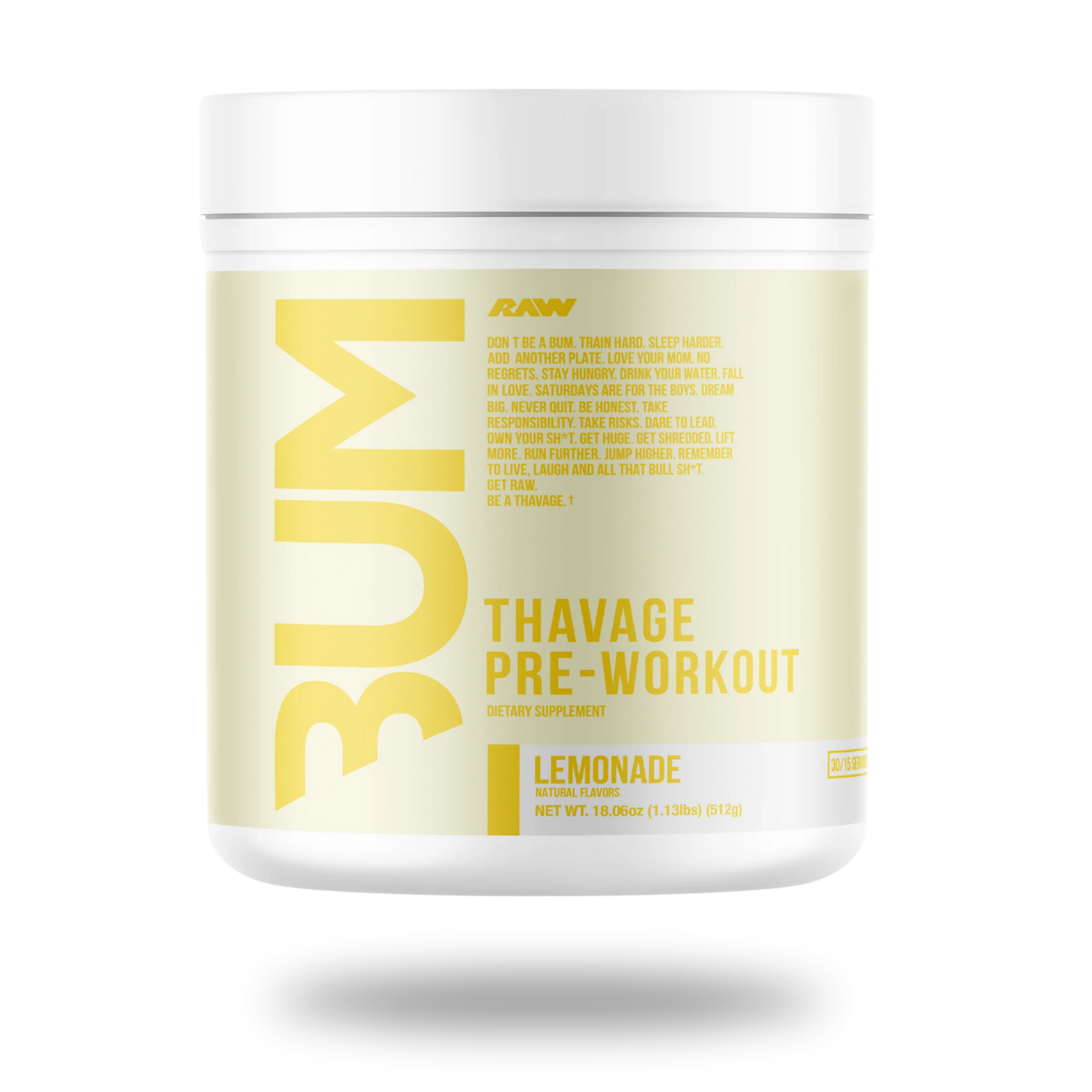 Raw Nutrition X CBUM | Bum Thavage | Pre-Workout | 40 Serving