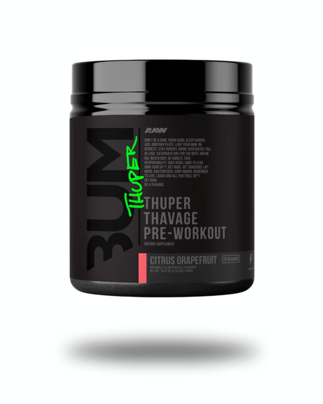 Raw Nutrition | Bum Thuper Thavage |  Pre Workout