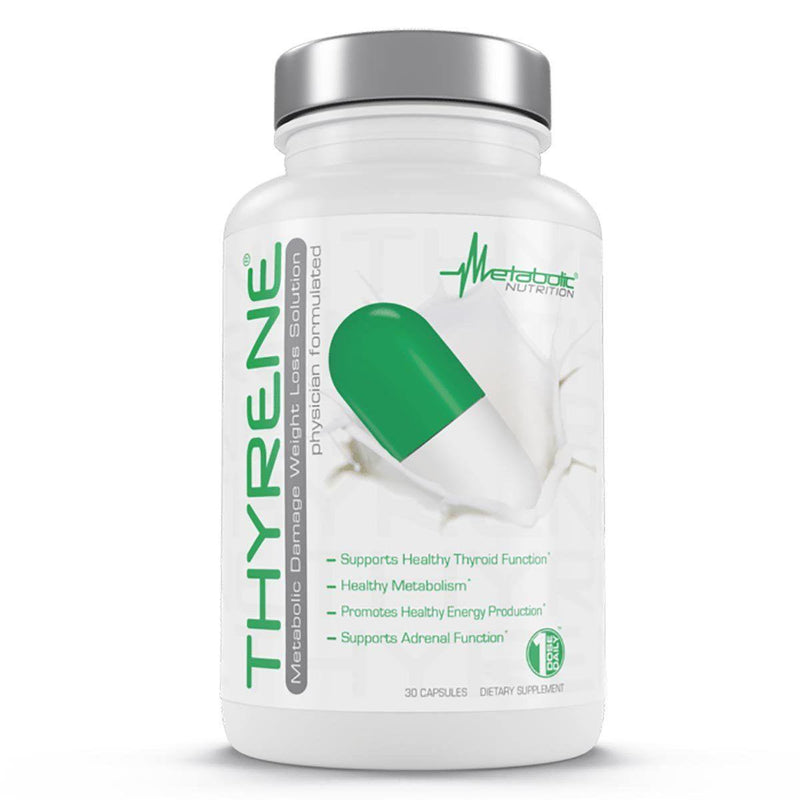 Metabolic Nutrition Thyrene Fat Burner Capsules 30 Servings - Iodine 150 mcg | Svpplements