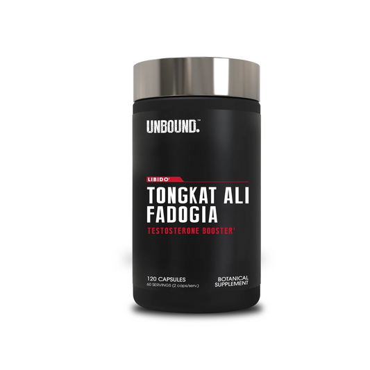 Unbound Tongkat Ali + Fadogia Hormone Support Capsules 60 Servings - LJ100® Tongkat Ali Root Extract 200mg | Svpplements