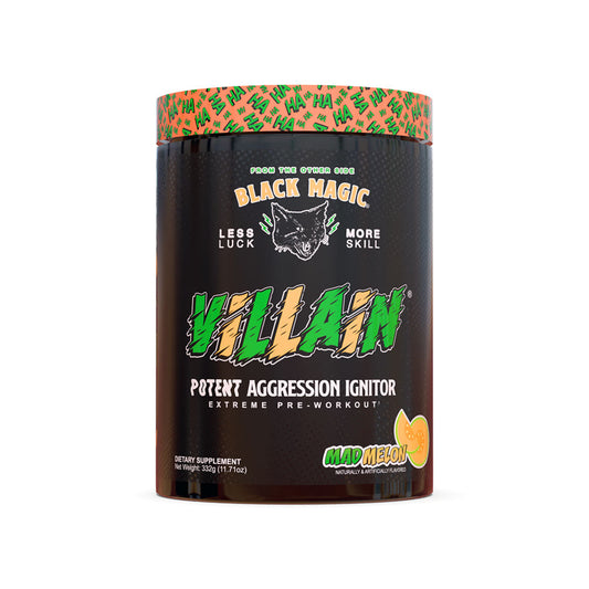 Black Magic Villain Pre-Workout Powder 25 Servings Supplement Facts - Beta Alanine 3200mg | Svpplements