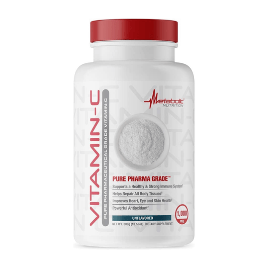 Metabolic Nutrition Vitamin C Powder 100 Servings - Vitamin C 1000mg | Svpplements