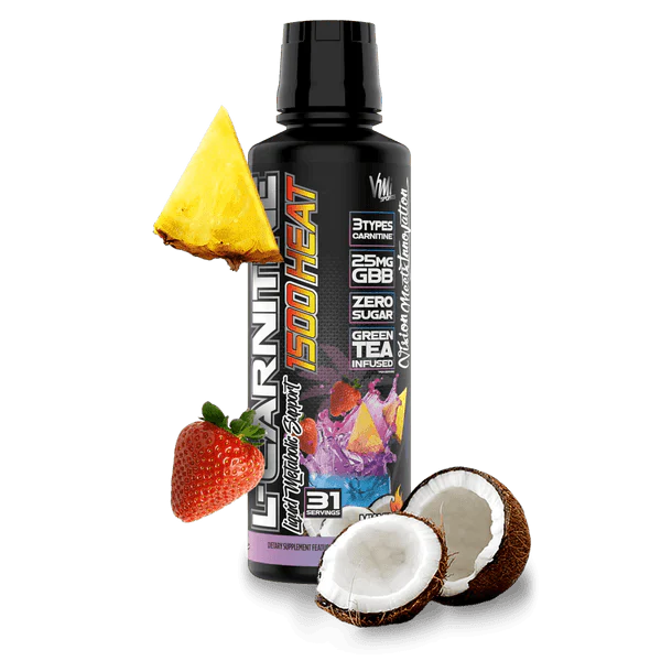 VMI Sports L-Carnitine 1500 Heat Liquid Fat Burner 16 fl oz - L-Carnitine 500mg | Svpplements
