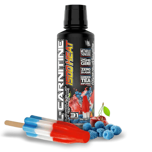 VMI Sports L-Carnitine 1500 Heat Liquid Fat Burner 16 fl oz Supplement Facts - L-Carnitine 500mg | Svpplements