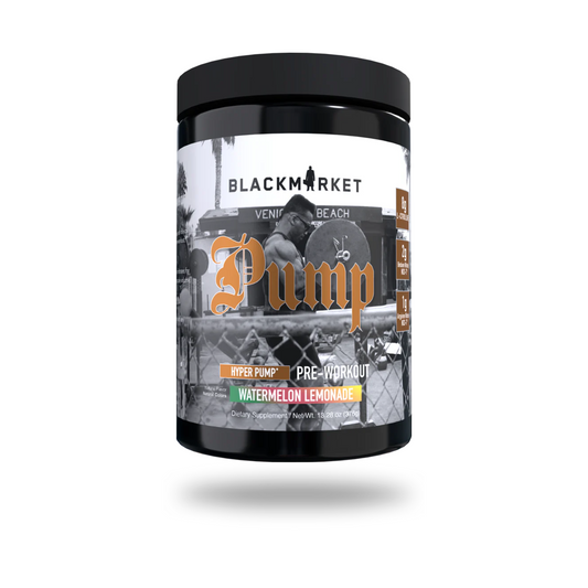 Black Market Pump Pre-Workout Powder 40 Servings Supplement Facts - L-Citrulline 4000mg | Svpplements