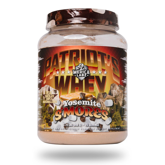 Merica Labz Patriots Whey Protein Powder 25g Protein Supplement Facts - Phosphorus 140mg | Svpplements