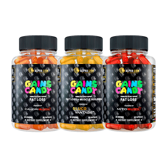 Alpha Lion Gains Candy Damage Control Fat Loss Stack Stack 60 Servings - CaloriBurn GP® 40mg | Svpplements