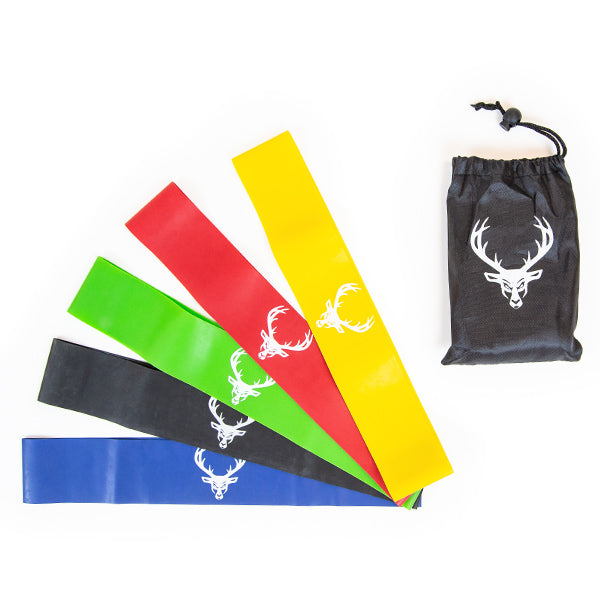 Bucked Up Resistance Band Loop Set Strength Bands 5 Count - Progressive Resistance Bands 5-band set | Svpplements