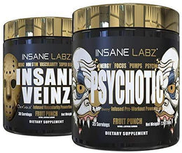 Insane Labz Pre-Workout Stack Powder 35 Servings - L-Citrulline Malate Undisclosed | Svpplements