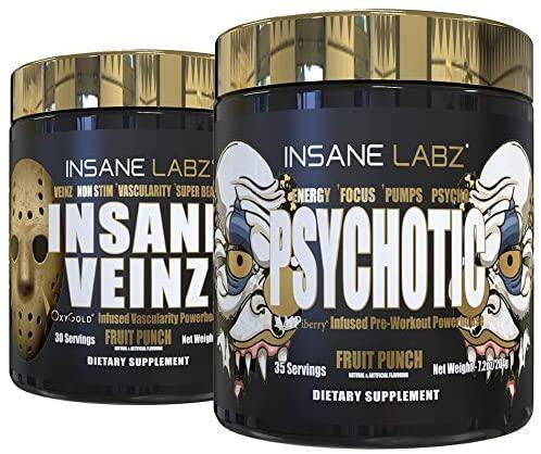Insane Labz Pre-Workout Stack Powder 35 Servings - L-Citrulline Malate Undisclosed | Svpplements