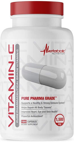 Metabolic Nutrition Vitamin C Capsules 90 Servings - Vitamin C 1500mg | Svpplements