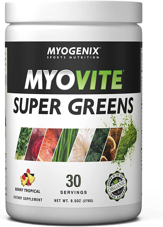 Myovite Super Greens Greens Powder 30 Servings - Vitamin C 1000mg | Svpplements