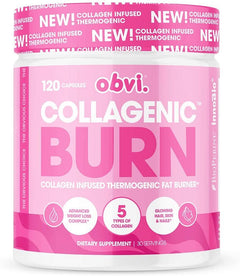 Obvi Collegenic Burn Fat Burner Capsules 30 Servings - Green Tea Extract (98% Polyphenols, 50% EGCG) 400mg | Svpplements
