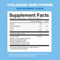 Obvi Collagenic Burn Fat Burner Powder 25 Servings Supplement Facts - Caffeine Anhydrous 120mg | Svpplements