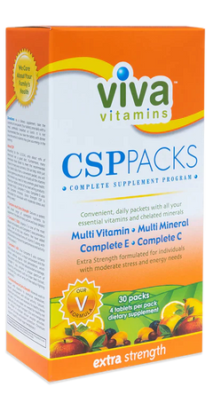 Viva Vitamins CSP Packs Daily Vitamin Pack 30 Servings - Vitamin C 500mg | Svpplements