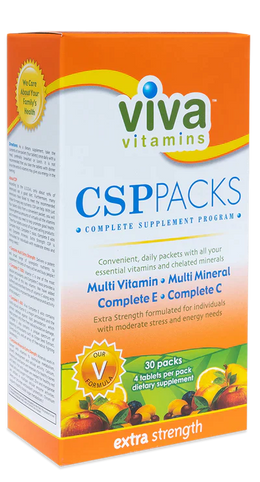 Viva Vitamins CSP Packs Daily Vitamin Pack 30 Servings - Vitamin C 500mg | Svpplements