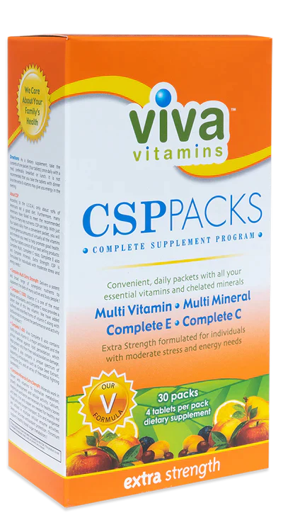 Viva Vitamins CSP Packs Daily Vitamin Pack 30 Servings - Vitamin C 500mg | Svpplements