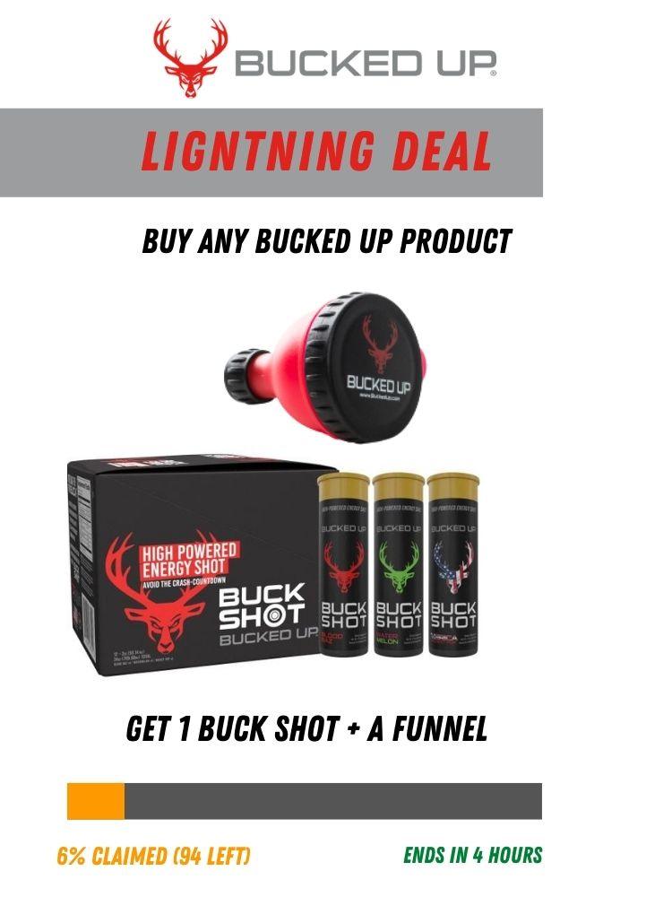 Bucked Up Buck Shot Pre-Workout Powder 30 Servings - Citrulline Malate 6000mg | Svpplements