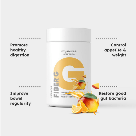 Fiber G Digestive Health Powder 30 Servings Supplement Facts - Psyllium Husk Powder 5000mg | Svpplements