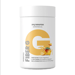 Fiber G Digestive Health Powder 30 Servings - Psyllium Husk Powder 5000mg | Svpplements