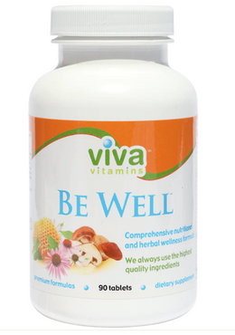 Viva Be Well Daily Wellness & Immune Support Tablets 30 Servings - Vitamin C 1500mg | Svpplements