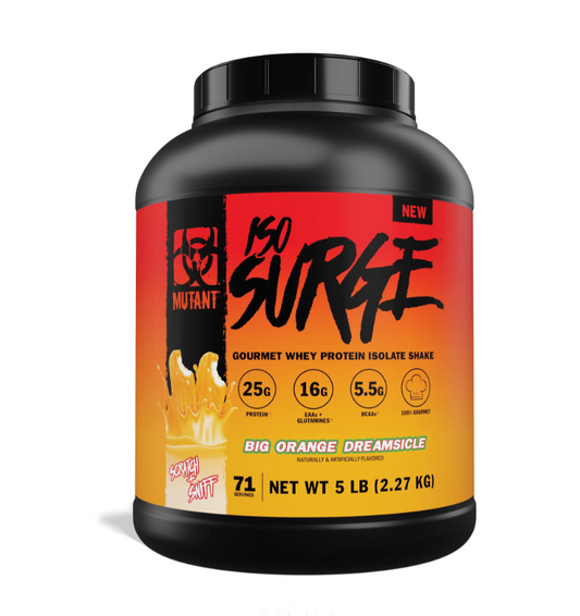 Mutant ISO Surge Whey Protein Powder 1 Container Supplement Facts - Whey Protein Isolate Included within 25g | Svpplements