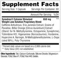 Metabolic Nutrition Thermogenic Weight Management Supplement - Supplement Facts | Svpplements