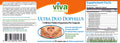Viva Ultra Duo Dophilus Probiotic Capsules 30 Servings Supplement Facts - Multi-strain probiotic blend 15 | Svpplements