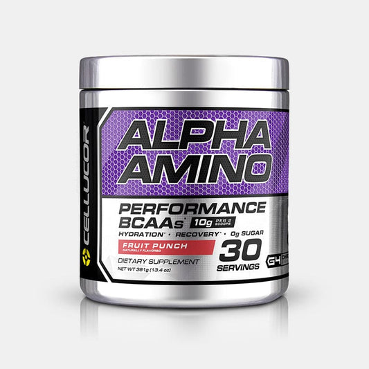 Cellucor Alpha Amino BCAAs Amino Drink Powder 30 Servings Supplement Facts - BCAA core 5g | Svpplements