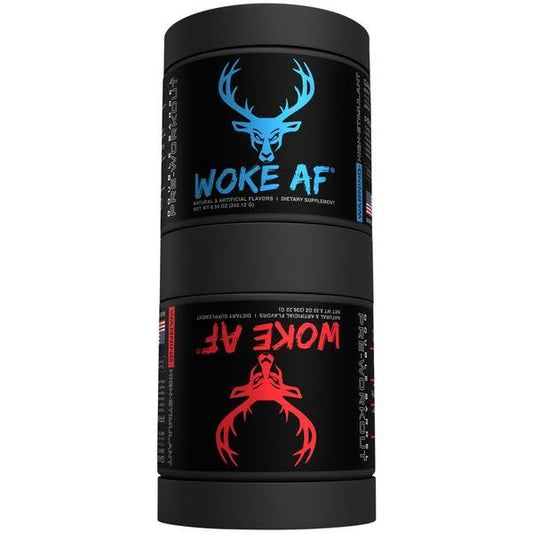 Bucked Up Woke AF Double Barrel 2-in-1 Pre-Workout Powder 40 Servings - Citrulline Malate 6000mg | Svpplements