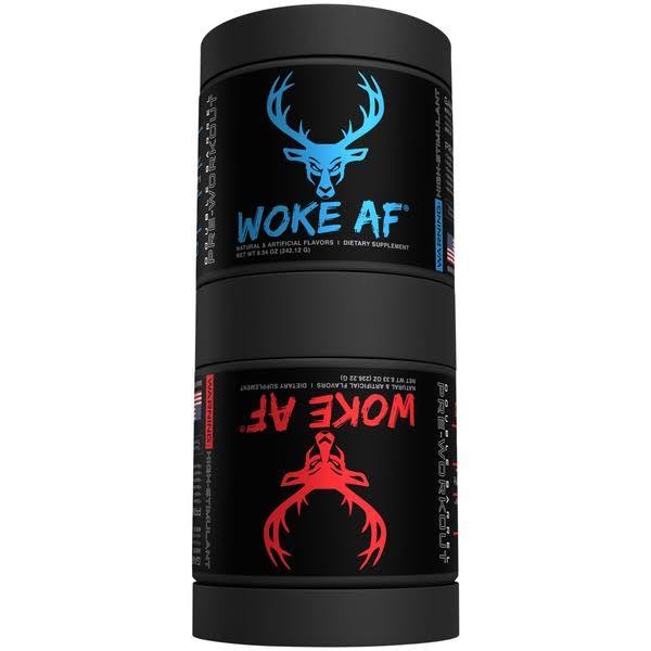 Bucked Up Woke AF Double Barrel 2-in-1 Pre-Workout Powder 40 Servings - Citrulline Malate 6000mg | Svpplements