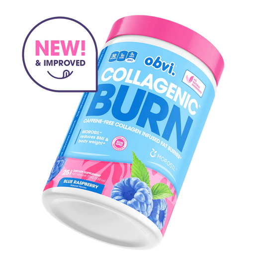 Obvi Collagenic Burn Fat Burner Powder 25 Servings - Caffeine Anhydrous 120mg | Svpplements