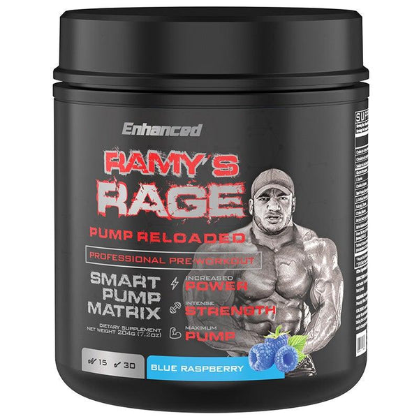 Enhanced Ramy's Rage Pump Reloaded Pump Pre-Workout Powder 30 Servings - L-Taurine 3000mg | Svpplements