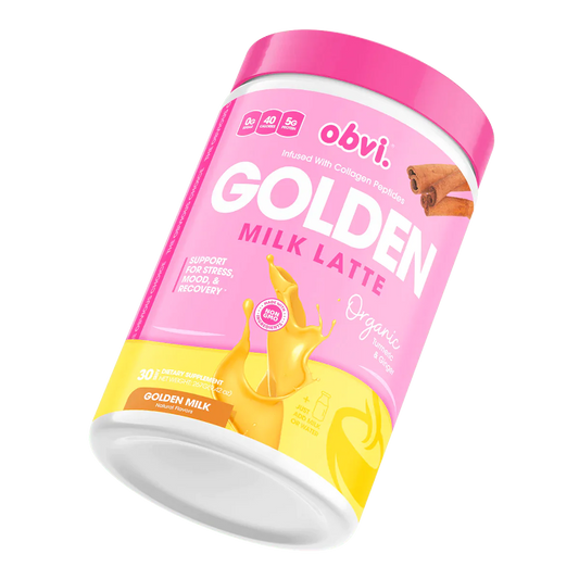 OBVI Golden Latte Wellness Powder 30 Servings - Collagen-based golden latte wellness | Svpplements