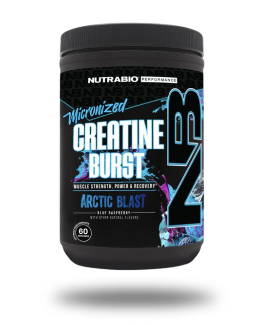 NutraBio Creatine Burst Creatine Powder 60 Servings - PharmaPure™ Creatine Monohydrate 5g | Svpplements