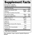 Bucked Up Bullseye Hybrid Pre-Workout Powder 30 Servings Supplement Facts - Citrulline Malate 6000mg | Svpplements